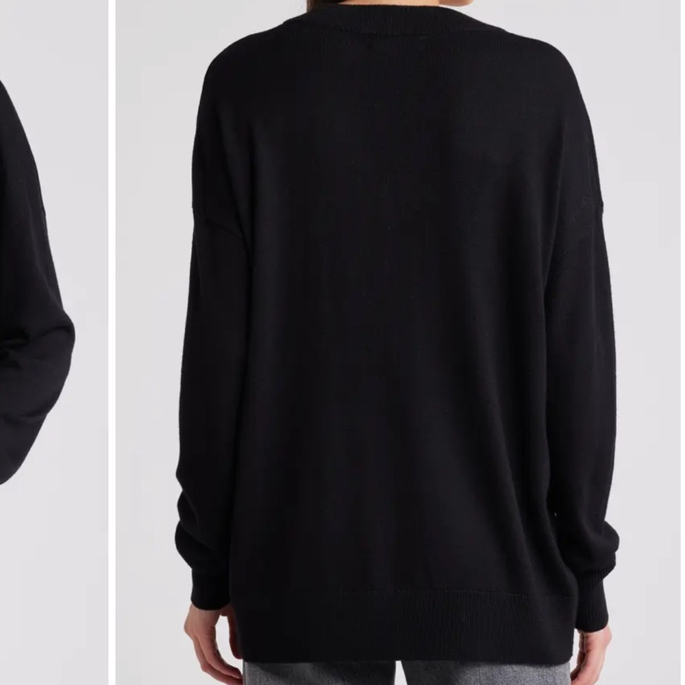 Treasure & Bond Black V-Neck Sweater - Picture 2 of 8